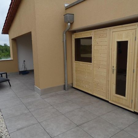 Ferienwohnung Feriendomizil am Störmthaler See, Lagovida, Leipziger Neuseenland, Großpösna, Sauna mit Seeblick Exterior foto