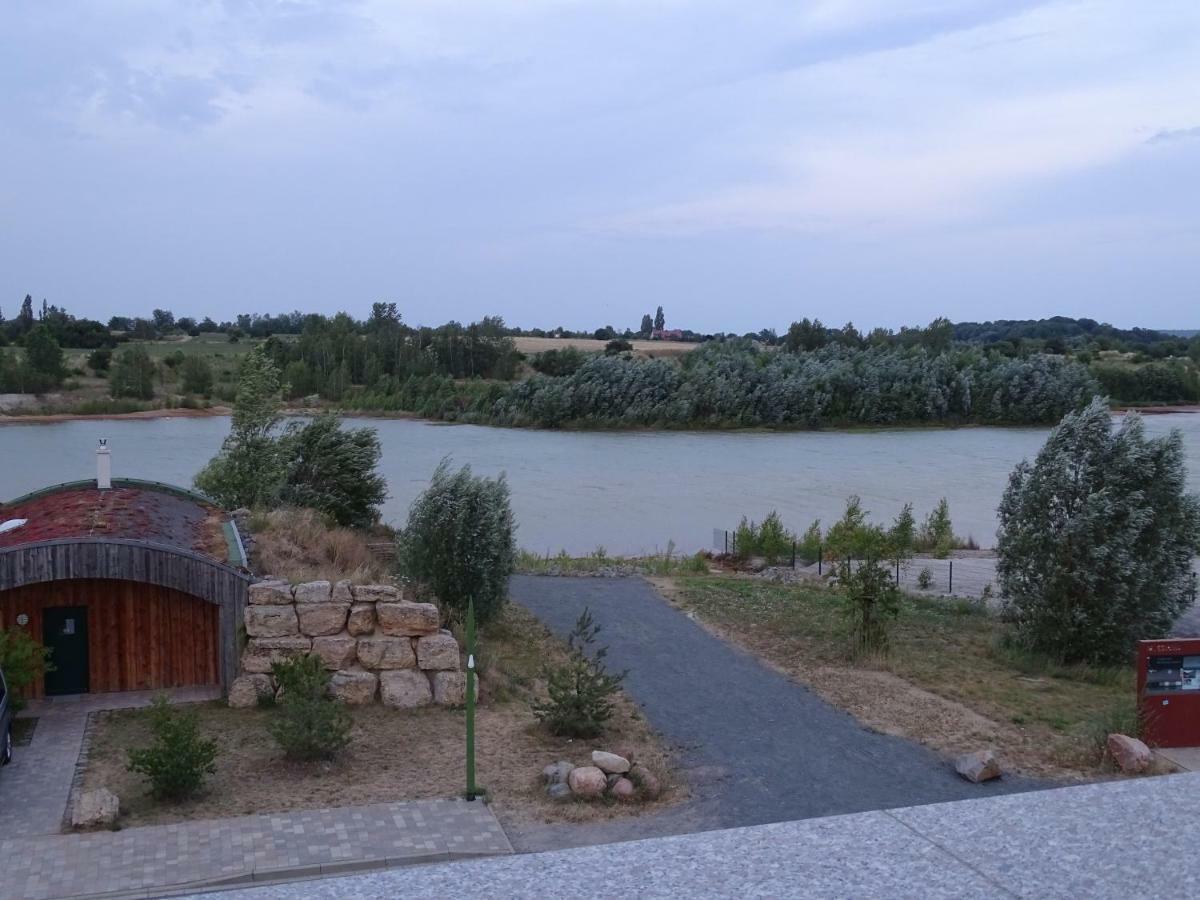 Ferienwohnung Feriendomizil am Störmthaler See, Lagovida, Leipziger Neuseenland, Großpösna, Sauna mit Seeblick Exterior foto