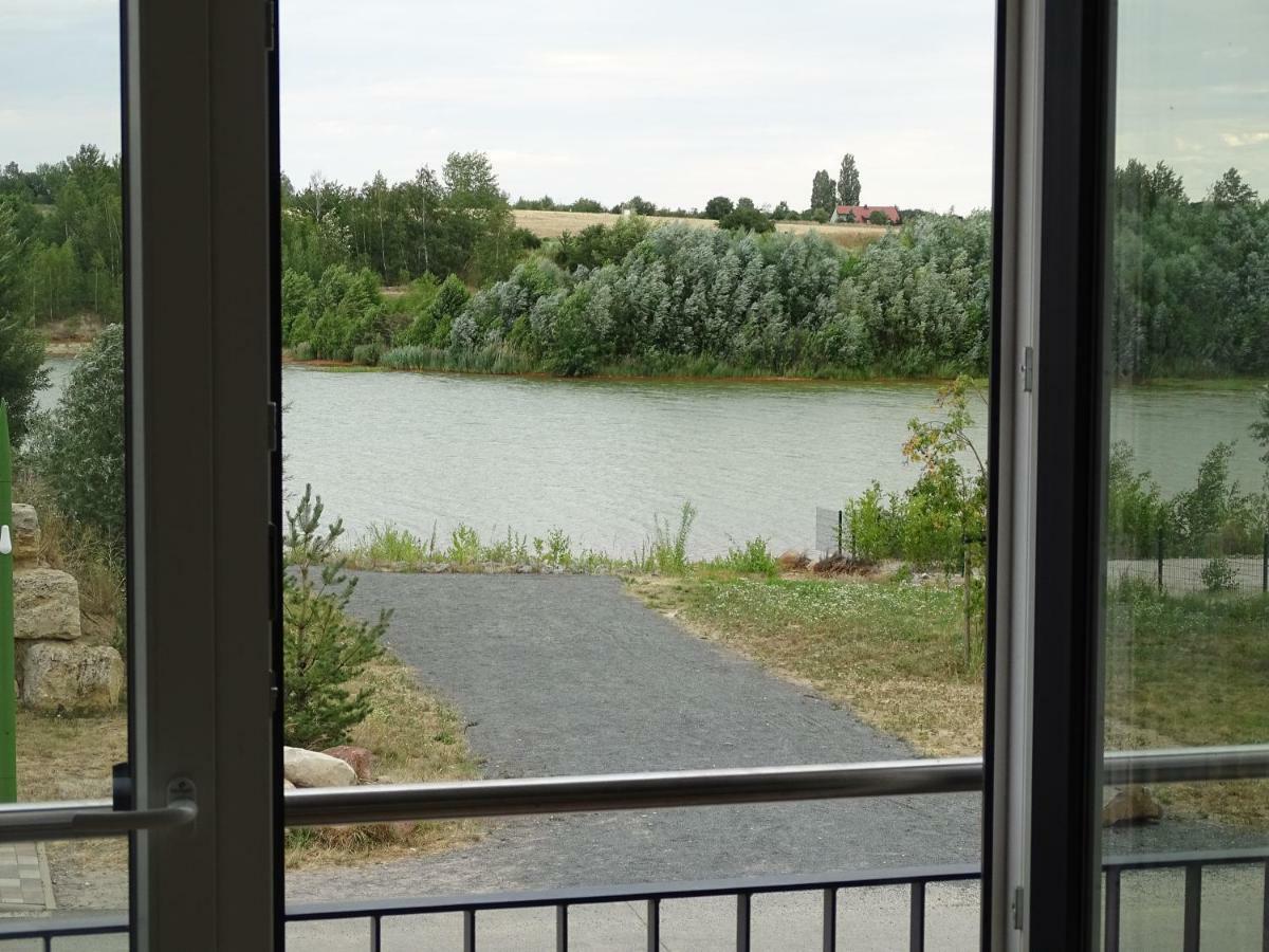 Ferienwohnung Feriendomizil am Störmthaler See, Lagovida, Leipziger Neuseenland, Großpösna, Sauna mit Seeblick Exterior foto