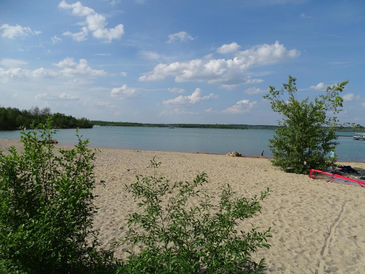 Ferienwohnung Feriendomizil am Störmthaler See, Lagovida, Leipziger Neuseenland, Großpösna, Sauna mit Seeblick Exterior foto