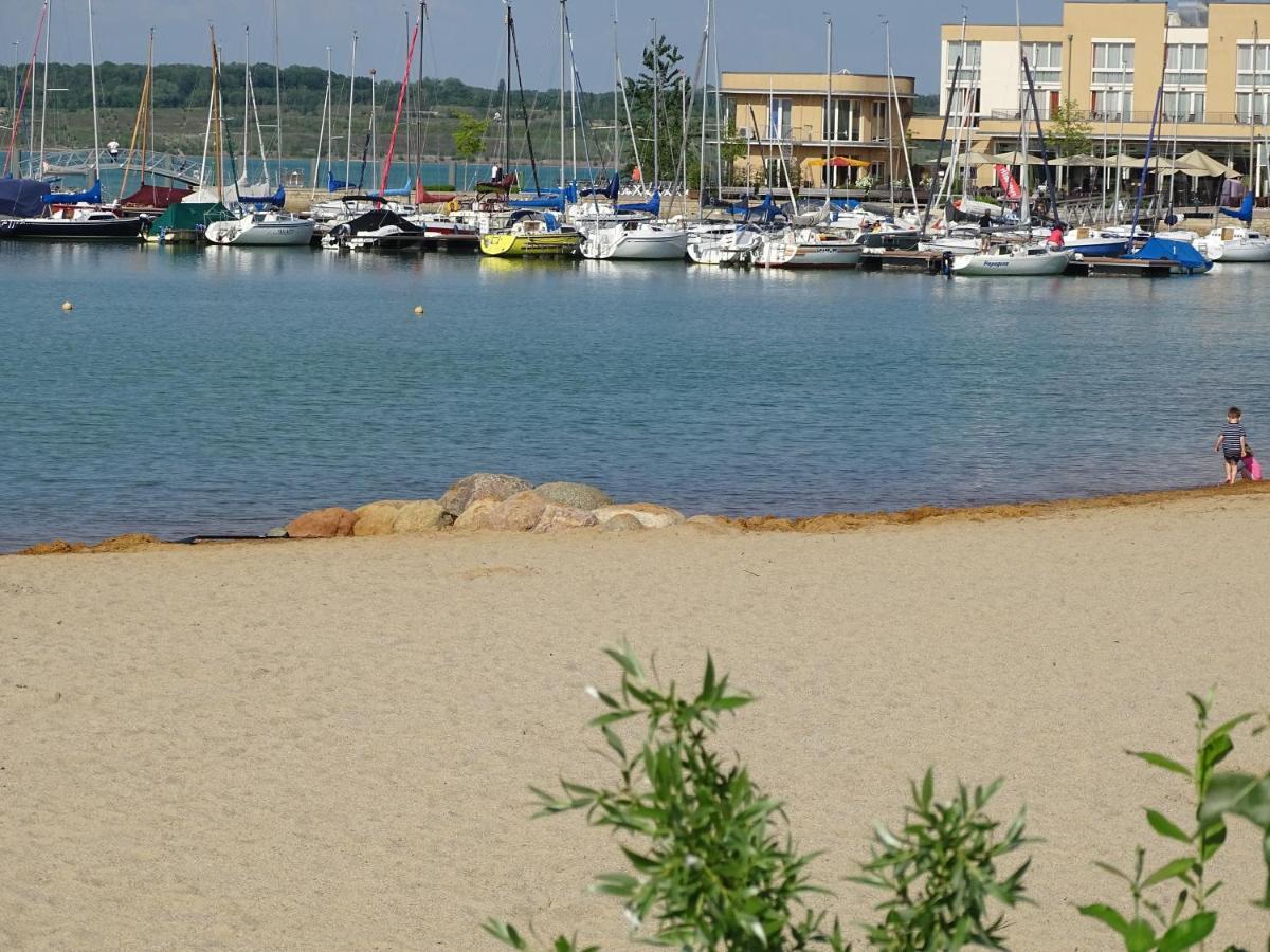 Ferienwohnung Feriendomizil am Störmthaler See, Lagovida, Leipziger Neuseenland, Großpösna, Sauna mit Seeblick Exterior foto