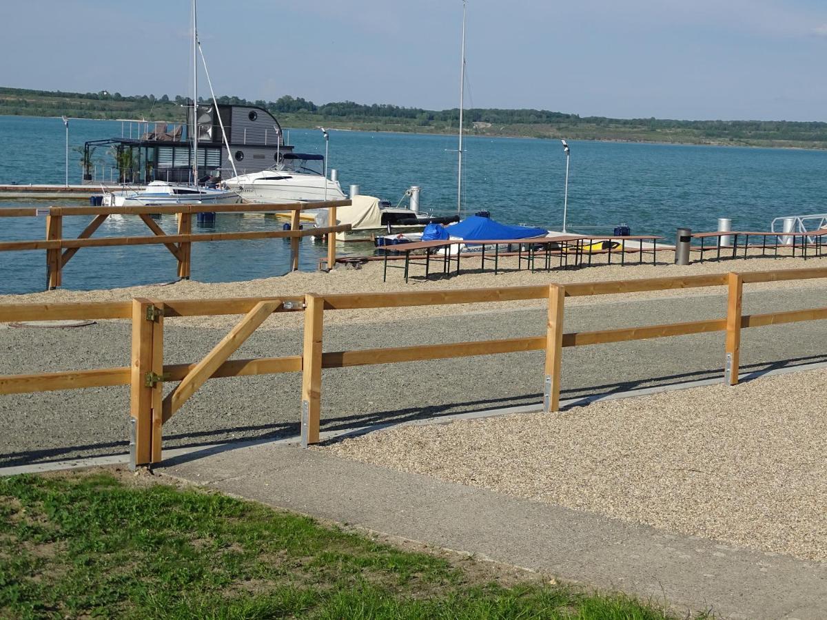 Ferienwohnung Feriendomizil am Störmthaler See, Lagovida, Leipziger Neuseenland, Großpösna, Sauna mit Seeblick Exterior foto