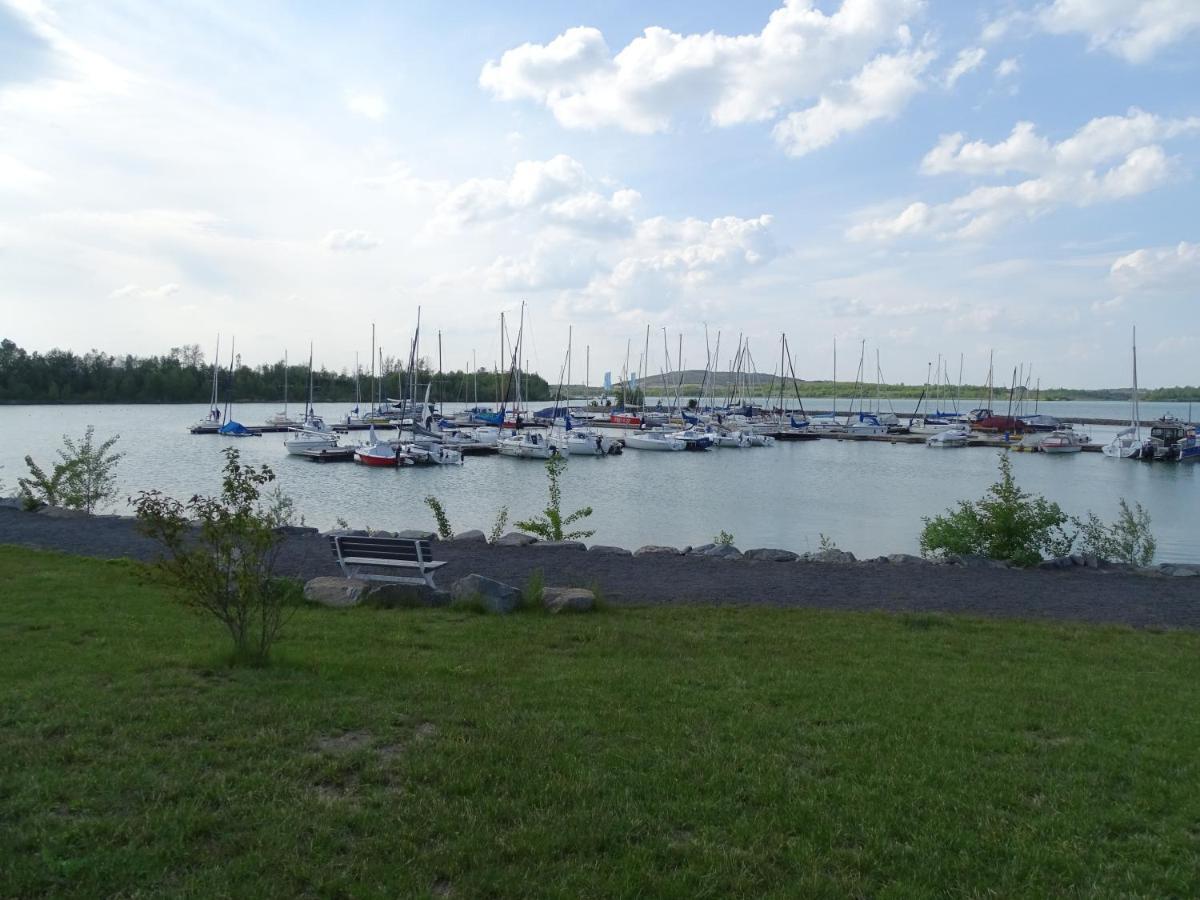 Ferienwohnung Feriendomizil am Störmthaler See, Lagovida, Leipziger Neuseenland, Großpösna, Sauna mit Seeblick Exterior foto