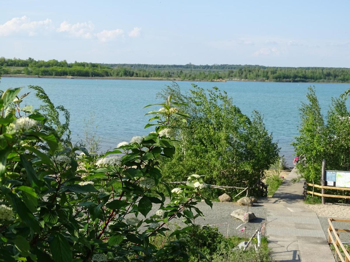 Feriendomizil am Störmthaler See, Lagovida, Leipziger Neuseenland, Großpösna, Sauna mit Seeblick Exterior foto