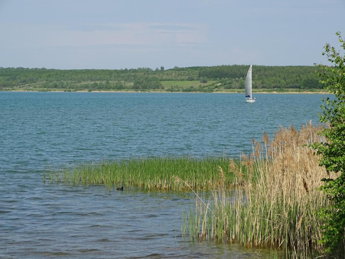 Ferienwohnung Feriendomizil am Störmthaler See, Lagovida, Leipziger Neuseenland, Großpösna, Sauna mit Seeblick Exterior foto